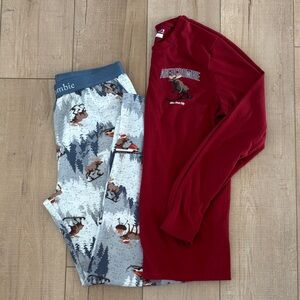Abercrombie kids boys pajamas set 15/16